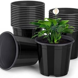 SD Gallery Nursery Plastic Pots (Set of 6) – Gardening Containers with Drainage Holes for Seedlings & Plants