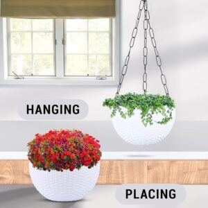 space saving hanging plant pot décor