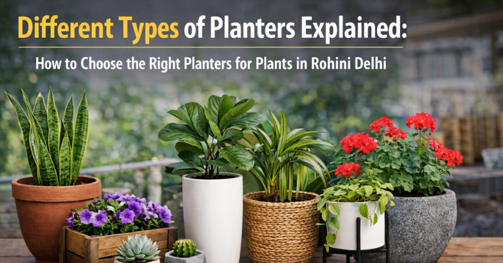 Right Planters for Plants in Rohini Delhi