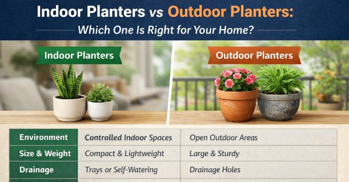 Indoor Planters vs Outdoor Planters