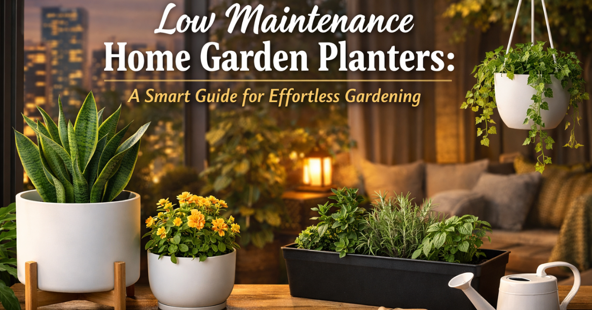 Low Maintenance Home Garden Planters