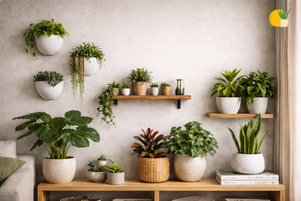 Wall-Mounted and Tabletop Planters in Modern Delhi Homes