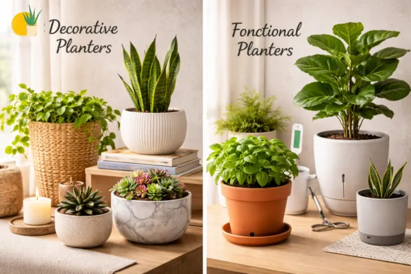 Decorative vs Functional Planters: Combining Looks and Plant Health