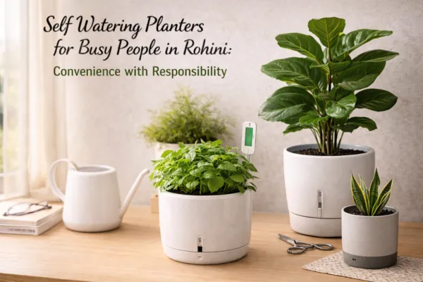 Self Watering Planters for Busy People in Rohini: Convenience with Responsibility
