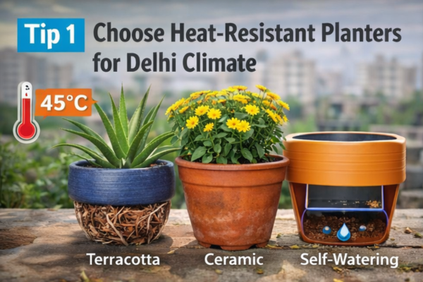 Best planters for Delhi summer