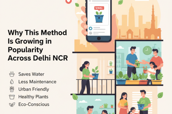 Self watering planters for balcony Delhi