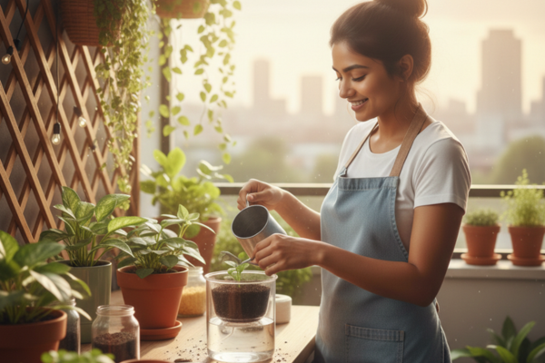 Self Watering Pot at Home in Delhi