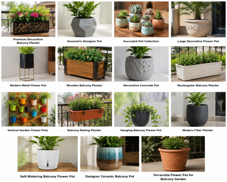 15 Amazing Flower Pots for Balcony Gardens in Delhi (2026 Ultimate Guide)