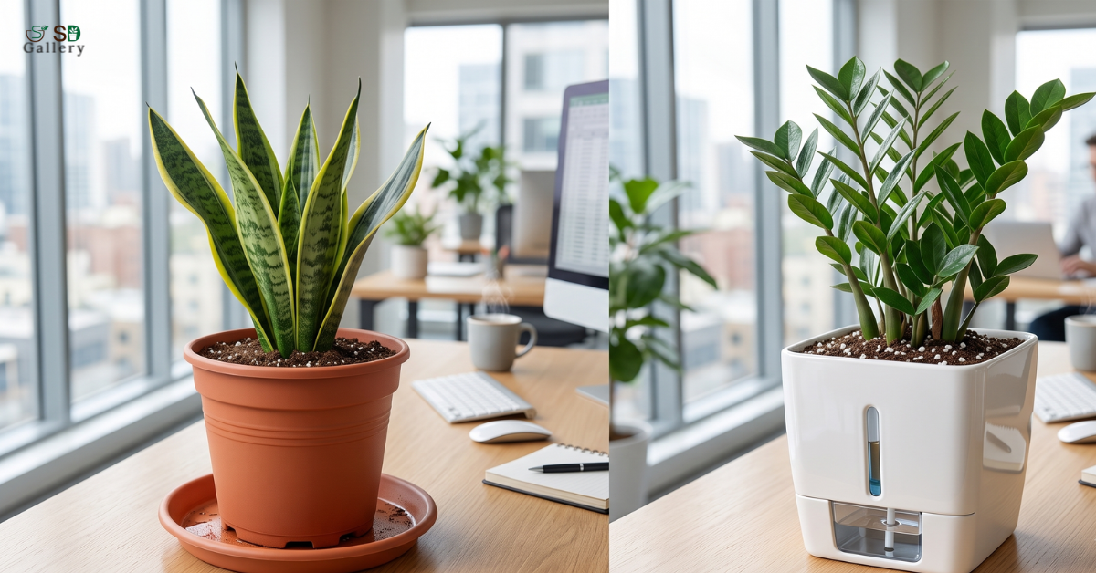 Plastic Pots with Drainage Tray vs Self-Watering Pots