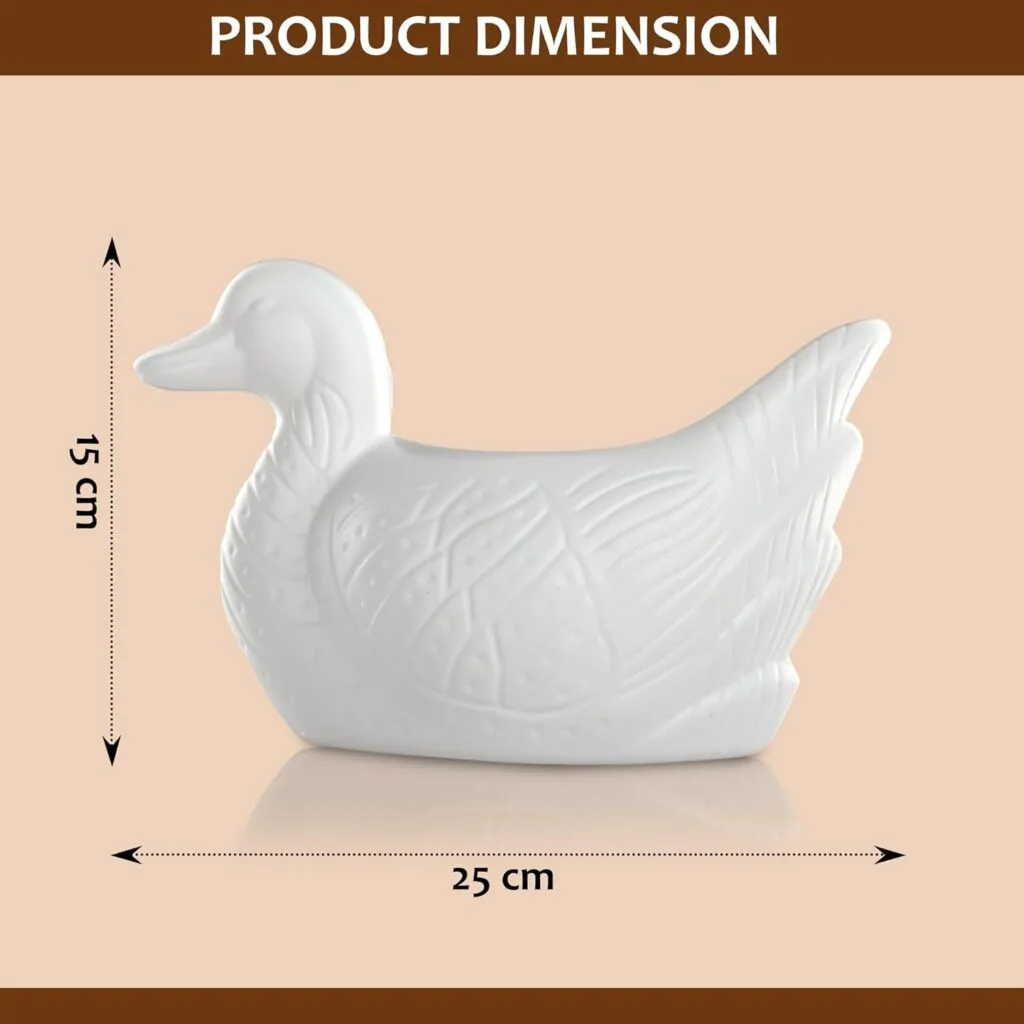 Duck shape plastic planter pot