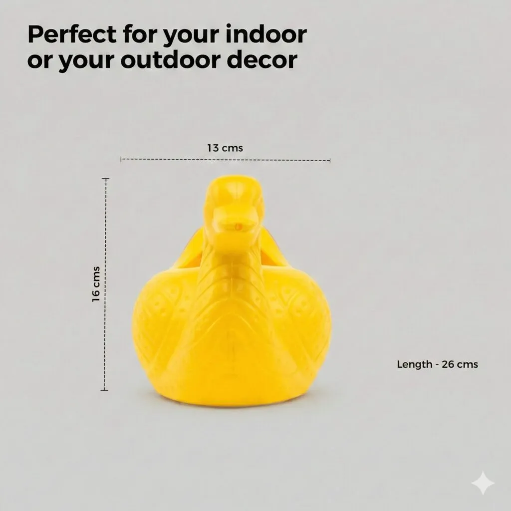 Duck shape plastic planter pot