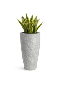 18 Inch Marble White Large Plastic Flower Pot Indoor Outdoor