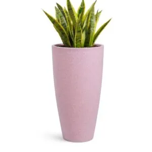 18 Inch Marble Pink Large Plastic Flower Pot Indoor Outdoor